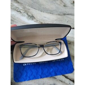 Marie Claire Blue Amber Tortoise Square Eyeglass Frames 6209 Semi Cat EyeWomen